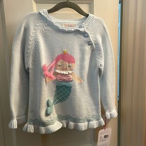 Mermaid hand knit sweater size 4